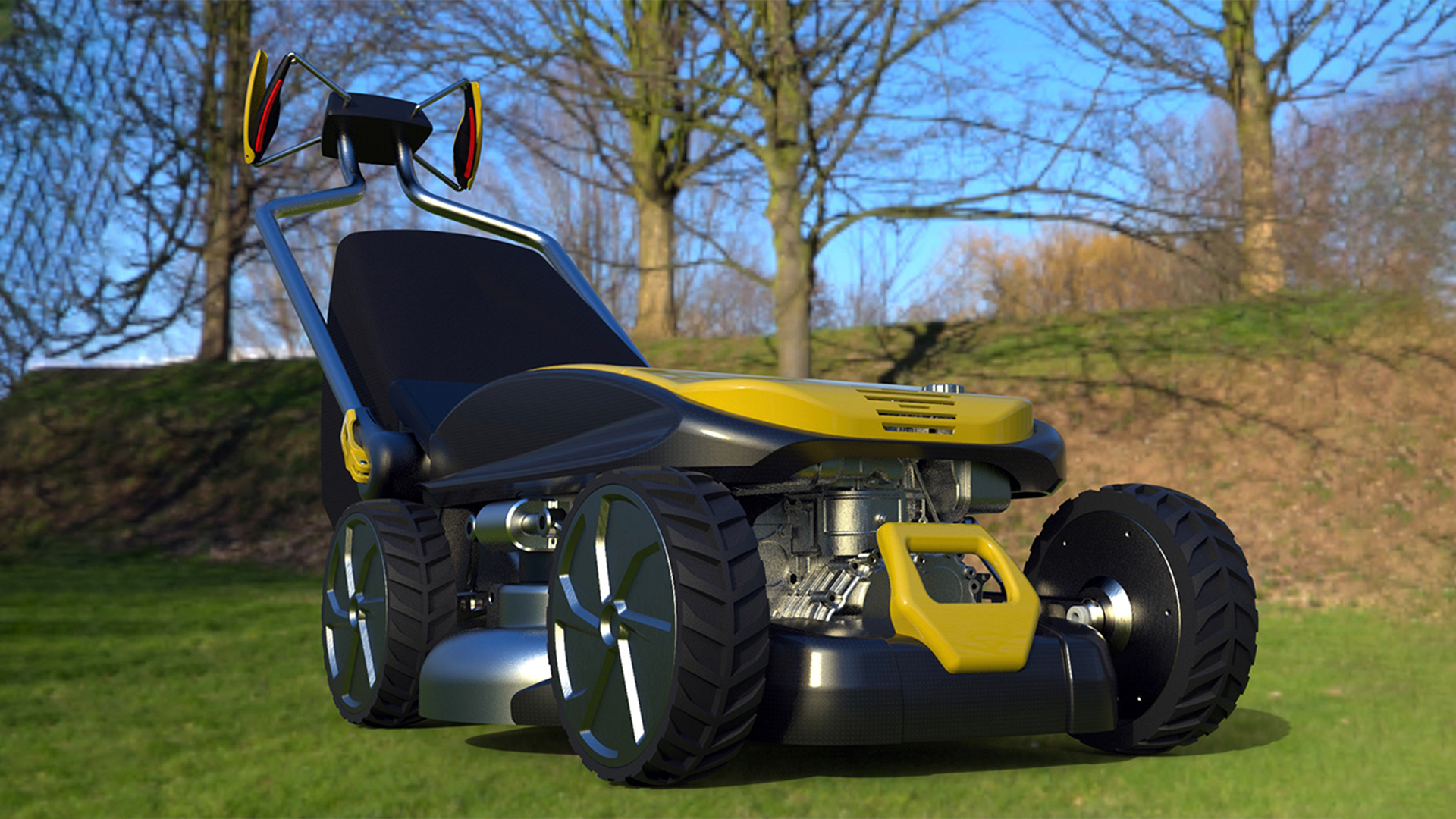 Render lawn mower